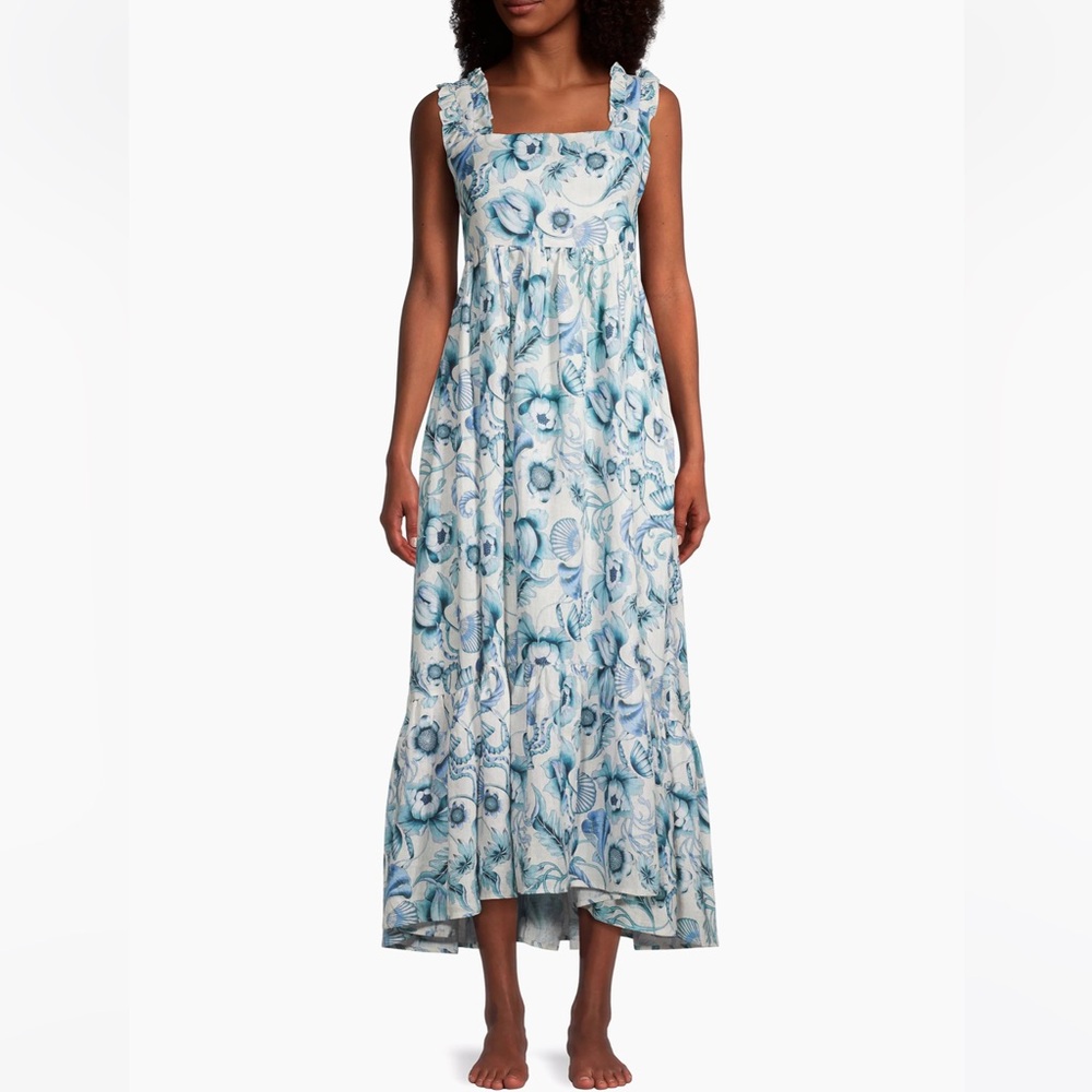 The Lazy Poet In The Pursuit Of Magic Mika Floral Shell Midi-Dress